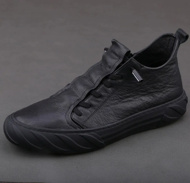Luxury Italiano: Zapatillas de Cuero Reales